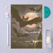 Halloween Bat Moon Tissuepapier (Craft)