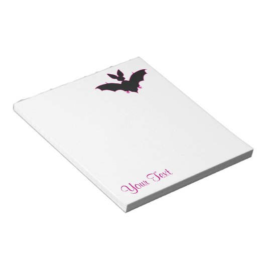 Halloween Bat Notitieblok (Schuin)