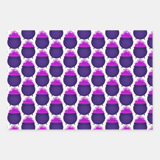 Halloween Bat Paarse Inpakpapier Vel (Voorkant 2)