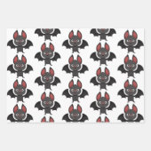 Halloween Bat Paarse Inpakpapier Vel (Voorkant)