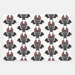 Halloween Bat Paarse Inpakpapier Vel