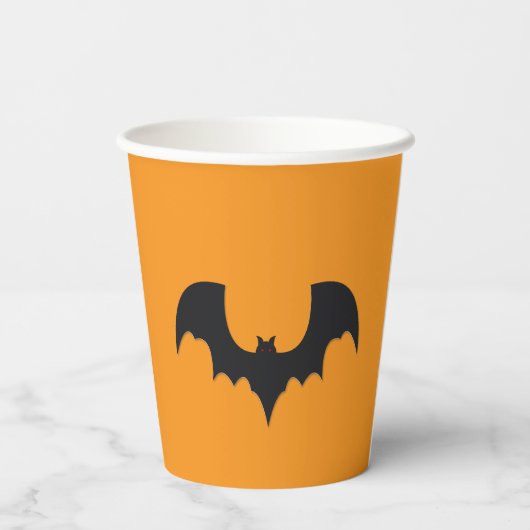 Halloween bat papieren bekers (Achterkant)