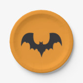 Halloween bat papieren bordje (Voorkant)