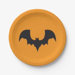 Halloween bat papieren bordje
