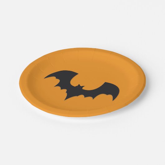 Halloween bat papieren bordje (Gekanteld)