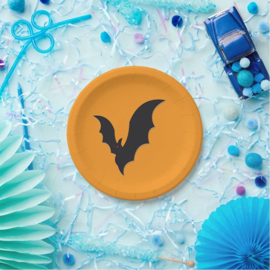 Halloween bat papieren bordje (Feest)