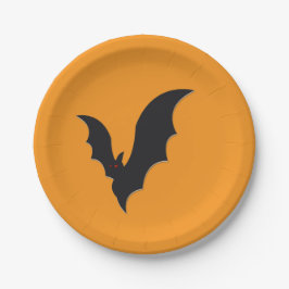 Halloween bat papieren bordje