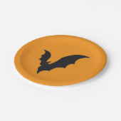 Halloween bat papieren bordje (Gekanteld)