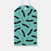 Halloween Bat patroon Cadeaulabel (Voorkant)