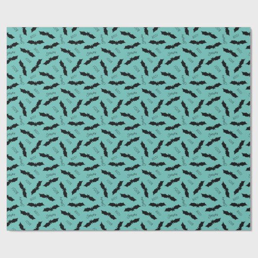 Halloween Bat patroon Cadeaupapier (Vlak)