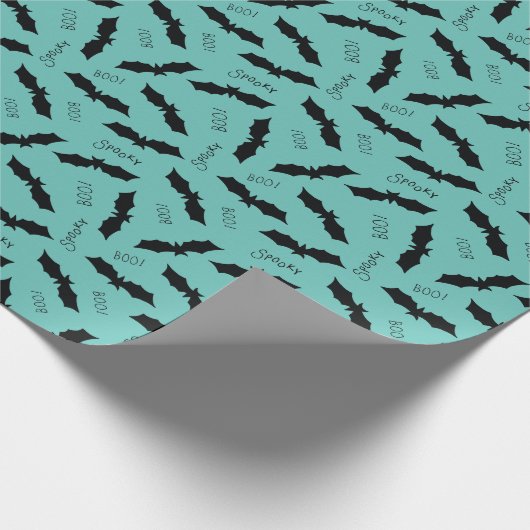 Halloween Bat patroon Cadeaupapier (Hoek)