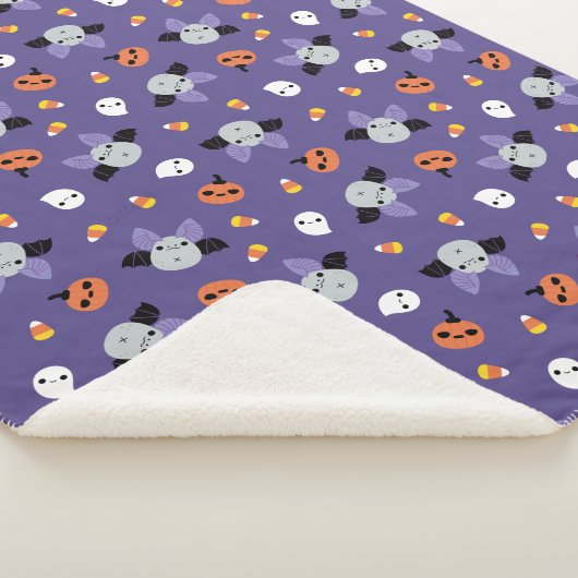 Halloween bat-patroon sherpa deken (3/4)