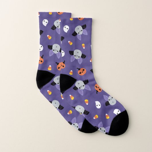 Halloween Bat Pattern Sokken (Paar)