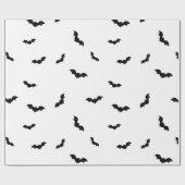 Halloween Bat Pattern Spooky Cadeaupapier (Vlak)