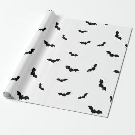Halloween Bat Pattern Spooky Cadeaupapier
