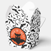 Halloween Bat Pattern/Trick or treat Cute Bat Bedankdoosjes (Geopend)