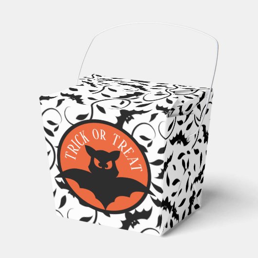Halloween Bat Pattern/Trick or treat Cute Bat Bedankdoosjes (Voorkant Zijde)