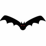 Halloween Bat Photo Sculpture Staand Fotobeeldje<br><div class="desc">enge rode halloween vleermuis. Dit ontwerp is beschikbaar voor een verscheidenheid van producten. Toevoegen van tekst is optioneel.</div>