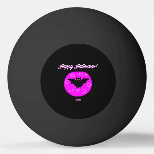 Halloween Bat Ping Pong Ball (Voorkant)