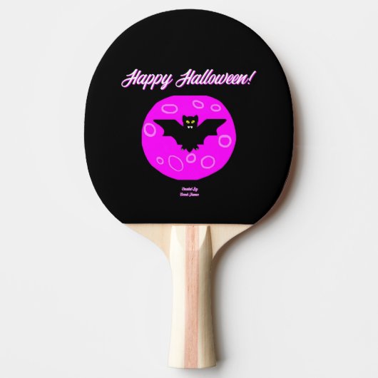 Halloween Bat Ping Pong Paddle Tafeltennisbatje (Voorkant)