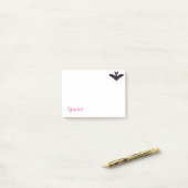 Halloween Bat Post-it® Notes (Op bureau)