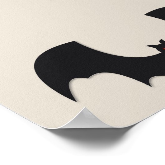 Halloween bat poster (Hoek)