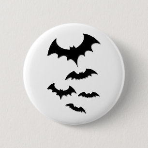 halloween bat ronde button 5,7 cm
