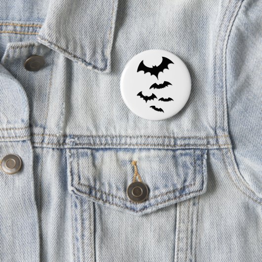 halloween bat ronde button 5,7 cm (In situ)