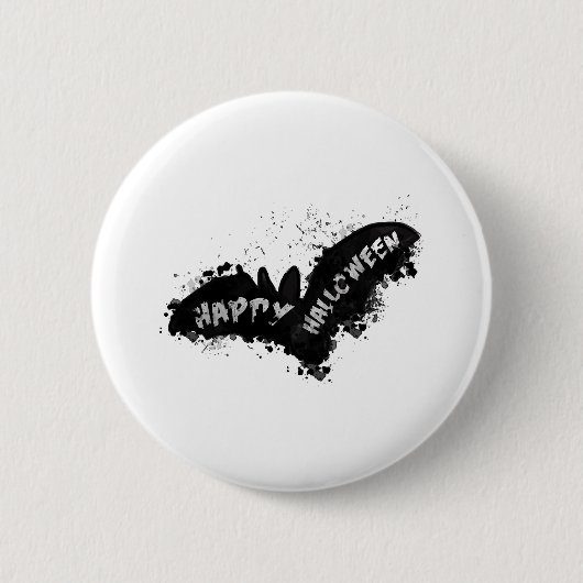 Halloween Bat Ronde Button 5,7 Cm (Voorkant)
