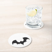Halloween bat ronde kartonnen onderzetter (Insitu)