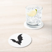Halloween bat ronde kartonnen onderzetter (Insitu)
