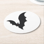 Halloween bat ronde kartonnen onderzetter (Gebogen)