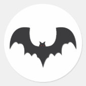 Halloween bat ronde sticker (Voorkant)