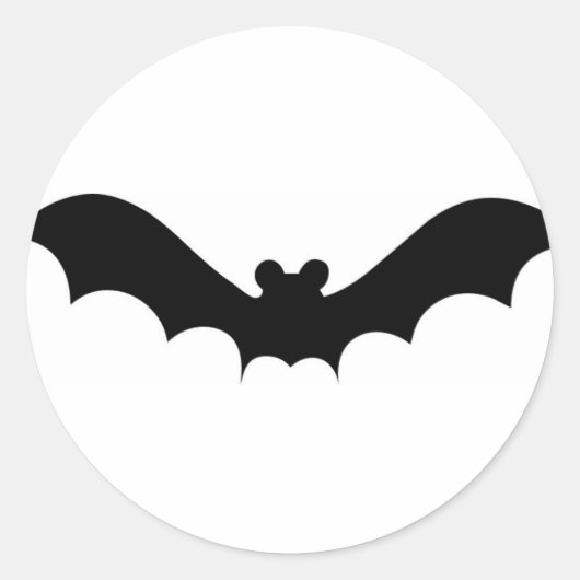 Halloween Bat Ronde Sticker (Voorkant)