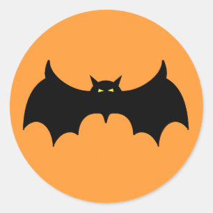 Halloween Bat Ronde Sticker