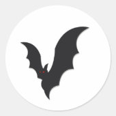 Halloween bat ronde sticker (Voorkant)