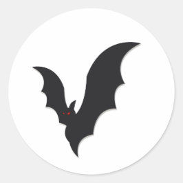 Halloween bat ronde sticker