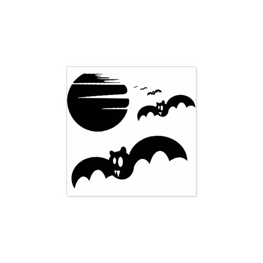 Halloween Bat Rubberstempel (Afrduk)