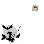 Halloween Bat Rubberstempel (Gestempeld)