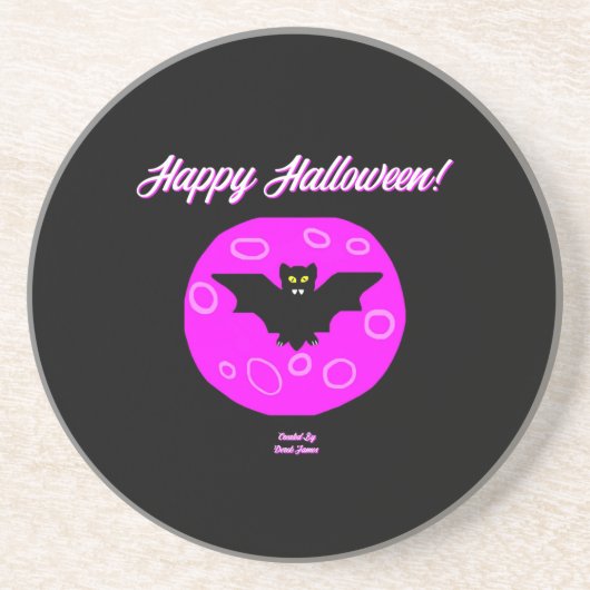 Halloween Bat Sandstone Onderzetter (Voorkant)