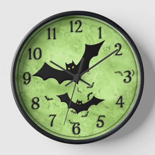 Halloween: Bat Silhouettes Green Grunge BG (Voorkant)