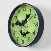 Halloween: Bat Silhouettes Green Grunge BG (Hoek)