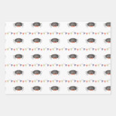 Halloween Bat Spider Pattern Wrapping Paper (Voorkant 2)
