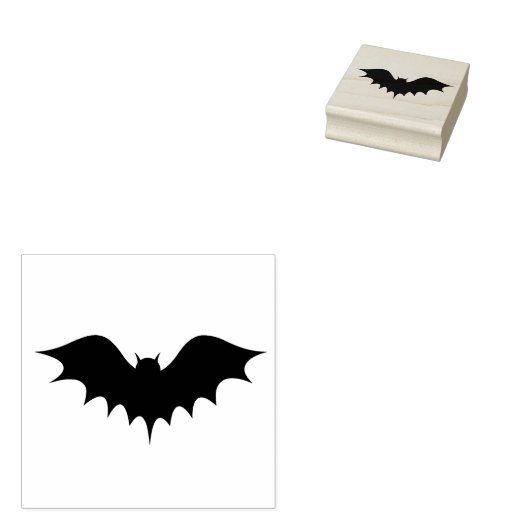 Halloween Bat Stamp Rubberstempel (Gestempeld)