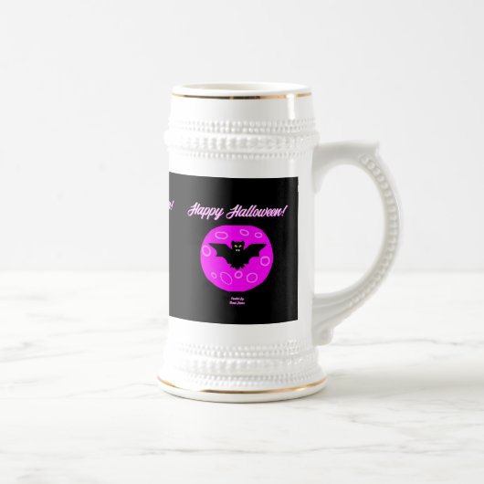 Halloween Bat Stein Mok (Rechts)
