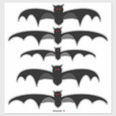Halloween Bat Sticker (Vel)