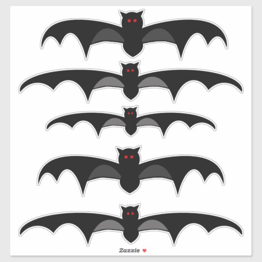 Halloween Bat Sticker (Vel)