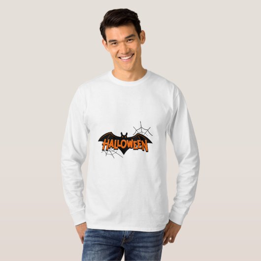halloween bat t-shirt (Voorkant volledig)