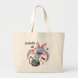 Halloween Bat Trick or treat Canvas tas