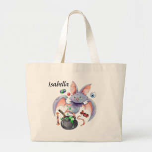 Halloween Bat Trick or treat Canvas tas